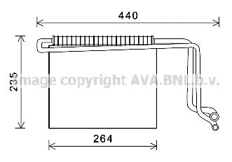 AVA QUALITY COOLING Испаритель, кондиционер MSV563